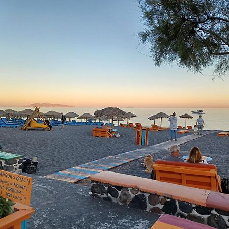 Located By The Sea One Beachfront Private Captain Lazaros Pool Villa With Loft In 750Sqm Spacious Private Plot-Jacuzzi-Sunrelax-Furnished Terace-Gazebo-Private Parking,Sleep 3 Adults And 2 Children, Just Steps From The Black Beach-Seaview Перисса Экстерьер фото