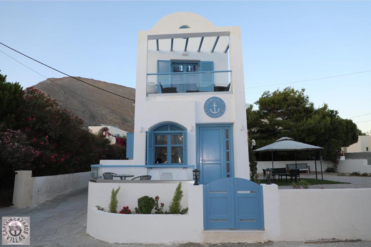 Located By The Sea One Beachfront Private Captain Lazaros Pool Villa With Loft In 750Sqm Spacious Private Plot-Jacuzzi-Sunrelax-Furnished Terace-Gazebo-Private Parking,Sleep 3 Adults And 2 Children, Just Steps From The Black Beach-Seaview Перисса Экстерьер фото