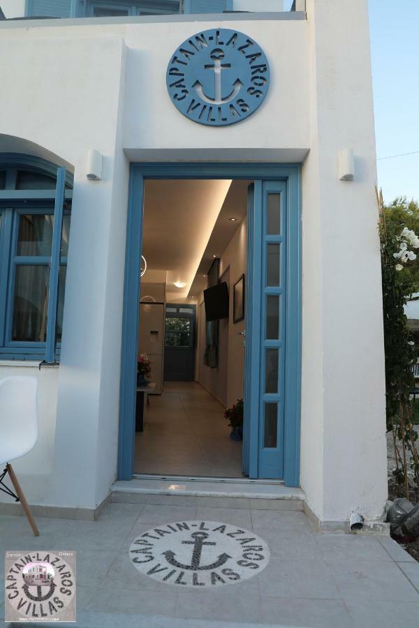 Located By The Sea One Beachfront Private Captain Lazaros Pool Villa With Loft In 750Sqm Spacious Private Plot-Jacuzzi-Sunrelax-Furnished Terace-Gazebo-Private Parking,Sleep 3 Adults And 2 Children, Just Steps From The Black Beach-Seaview Перисса Экстерьер фото