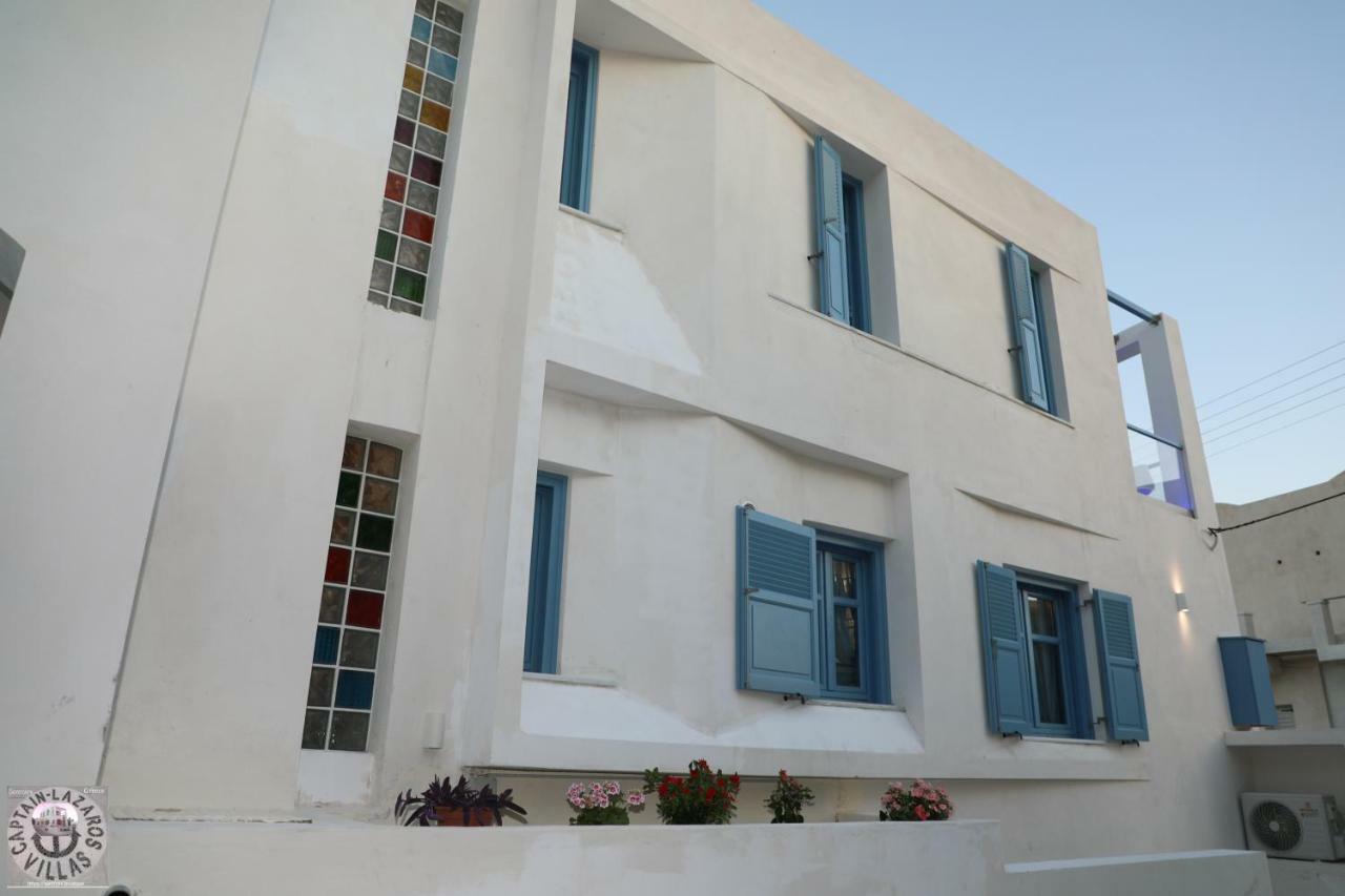 Located By The Sea One Beachfront Private Captain Lazaros Pool Villa With Loft In 750Sqm Spacious Private Plot-Jacuzzi-Sunrelax-Furnished Terace-Gazebo-Private Parking,Sleep 3 Adults And 2 Children, Just Steps From The Black Beach-Seaview Перисса Экстерьер фото